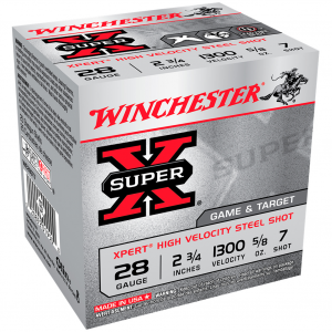 WINCHESTER Super-X 28Ga 2.75in #7 25rd Box Shotshell (WE28GT7)