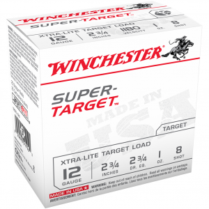 WINCHESTER Super Target 12Ga 2.75in #8 25rd Box Shotshell (TRGTL128)