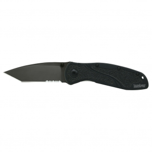 KERSHAW Blur 3.4in Tanto Serrated Folding Knife (1670TBLKST)
