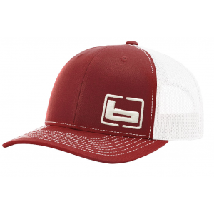 BANDED Side Logo Cardinal/White Trucker Cap (B03585)