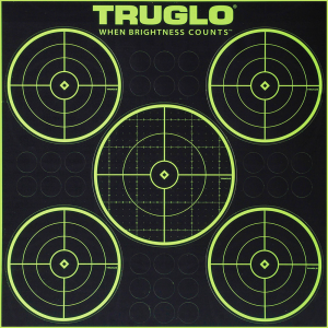 TRUGLO Tru See 12 Pack of 5-Bullseye 12X12 Splatter Targets (TG11A12)