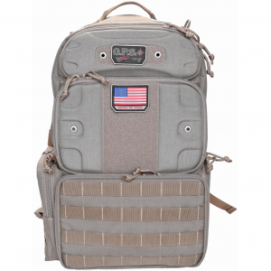 G Outdoors Tall-Holds 4 Handguns Tactical Tan Range Backpack (GPS-T1913BPT)
