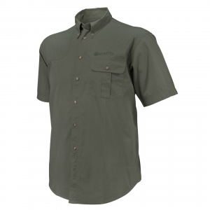 BERETTA TM Olive Green Short Sleeve Shooting Shirt (LU831T15340706)