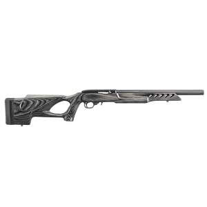 RUGER 10/22 Target Lite 22 LR 16.13in Threaded Barrel 10rd Black Laminate Thumbhole Stock Rifle (21186)