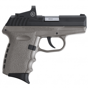 SCCY Industries CPX-2 RD 9mm 3.1in 10rd Black/Gray Pistol with NMS CTS-1500 Red Dot (CPX-2CBSGRDE)