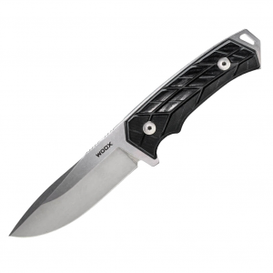 WOOX Rock 62 X-Grip Micarta Black/Grey Blade Fixed Knife (BU.KNF001.14)