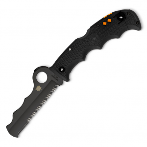 SPYDERCO Assist 3.687in CombinationEdge Black Blade/FRN Black Folding Knife (C79PSBBK)