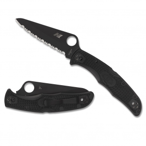 SPYDERCO Pacific Salt 2 Black SpyderEdge Blade/Black FRN Folding Knife (C91SBBK2)