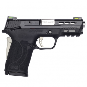 SMITH & WESSON Performance Center M&P 9 Shield EZ 3.83in 8rd Silver Ported Barrel Manual Thumb Safety Pistol (13225)