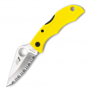 SPYDERCO Ladybug 3 Salt 1.94in SpyderEdge Blade/FRN Yellow Folding Knife (LYLS3)
