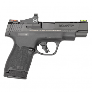 SMITH & WESSON Performance Center M&P9 Shield Plus 9mm Luger 4in 10/13rd Black Pistol with Crimson Trace Red Dot Optic (13253)