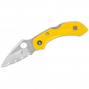 SPYDERCO Dragonfly 2 2.25in Salt Yellow FRN Folding Knife (C28SYL2)