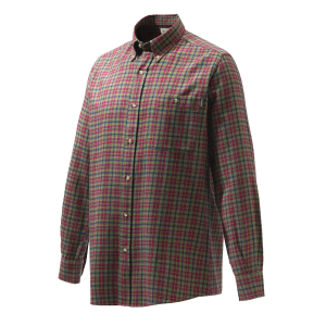 BERETTA Wood Green/Red/Dress Blue Check Flannel Button Down Shirt (LUA10T164407FI)