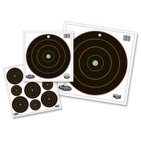 BIRCHWOOD CASEY Dirty Bird 8in Multi-Color Bull's-Eye Targets, 20-Pack (35820)