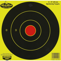 BIRCHWOOD CASEY Dirty Bird 8in Yellow Round Targets, 8-Pack (35908)