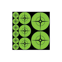 BIRCHWOOD CASEY Target Spots Assorted Size Green Targets (33938)