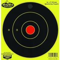 BIRCHWOOD CASEY Dirty Bird 6in Yellow Round Targets, 16-Pack (35906)