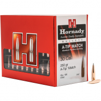 HORNADY 30 Cal .308 250 Gr A-Tip Match Bullets (3092)