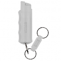 SABRE Light Gray Pepper Spray Keychain with Quick Release Key Ring (HC-14-LG-US)