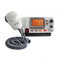 COBRA 25-Watt Class-D Fixed-Mount REW PA Gray VHF Radio with Built-in GPS Receiver (MR-F77W-GPS)