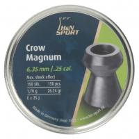 HAENDLER & NATERMANN Crow Magnum .25 Cal 26.23Gr 150ct Hollowpoint Pellets (HN-92226350001)