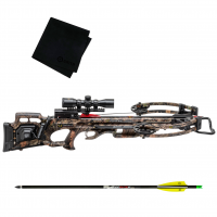 TENPOINT Turbo M1 ACUdraw 50 SLED Pro-View Scope Crossbow Package with Pro Elite 400 6-Pack Carbon Arrow and Cleaning Cloth (CB19020-5527+HEA-660.6+GRITMF)