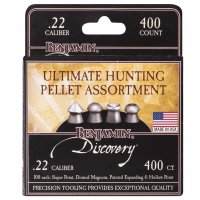 BENJAMIN SHERIDAN Discovery .22 Caliber Ultimate Hunting Pellet Assortment, 400ct (22BHPA)