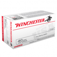 WINCHESTER USA 40SW 165Gr Full Metal Jacket 100/500 Ammo (USA40SWVP)