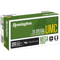 REMINGTON Umc 38 Spl 130gr FMJ 250rd Mega Pack Handgun Cartridges (23731)
