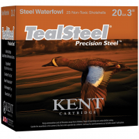 KENT CARTRIDGE Teal Steel Waterfowl 20ga 3in 1oz 6 Shot 25 Bx/ 10 Cs Shotgun Shells (KTS203286)