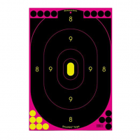BIRCHWOOD CASEY Shoot-N-C 12x18in Oval Pink Silhouette Targets, 100-Pack (34633)