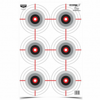 BIRCHWOOD CASEY Eze-Scorer 12x18in Multiple Bull's-Eye Target, 100-Pack (37063)