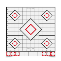 BIRCHWOOD CASEY Shoot-N-C 12in White/Black Sight-In Targets, 5-Pack (34219)