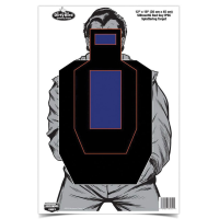 BIRCHWOOD CASEY Dirty Bird 12x18in Bad Guy IPSC Silhouette Targets, 8-Pack (35728)