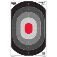 BIRCHWOOD CASEY Eze-Scorer 23x35in Silhouette Oval Target, 5-Pack (37053)