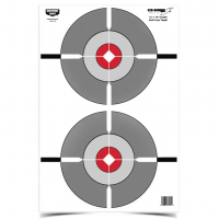 BIRCHWOOD CASEY Eze-Scorer 12x18in Double Bull's-Eye Target, 10-Pack (37207)