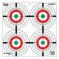 BIRCHWOOD CASEY Eze-Scorer 12in Multiple Bull's-Eye Target, 13-Pack (37253)
