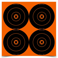 BIRCHWOOD CASEY Big Burst 6in Bull's-Eye Target, 4 per Page/3 Pages (36612)