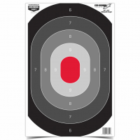 BIRCHWOOD CASEY Eze-Scorer 23x35in Silhouette Oval Target, 100-Pack (37054)