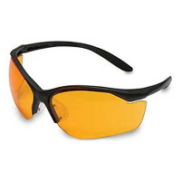 HOWARD LEIGHT Vapor II Uvex Black Frame With Orange Lens Glasses (R-01537)