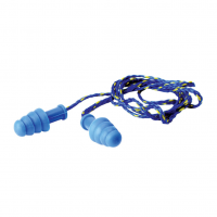 WALKER'S GAME EAR Blue/Yellow Corded Ear Plugs (GWP-TPRCORD-BL)