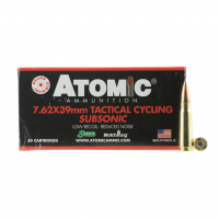 ATOMIC Tactical Cycling Subsonic 7.62x39mm 220Gr HPBT 50rd Box Rifle Ammo (00474)