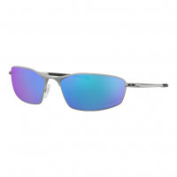 OAKLEY Whisker Satin Chrome /Prizm Sapphire Polarized Lens Sunglasses (OO4141-0460)