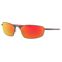 OAKLEY Whisker Sunglasses with Matte Gunmetal Frame and Prizm Ruby Lenses (OO4141-0260)