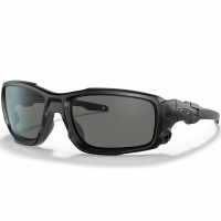 OAKLEY SI Ballistic Shocktube Matte Black Frame/Gray Lanses Sunglasses (OO9329-01)