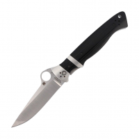 SPYDERCO Vallotton Sub-Hilt 3.75in G-10 Black Knife (C149GP)