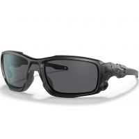OAKLEY SI Ballistic Shocktube Matte Black Frame/Gray Polarized Lenses Sunglasses (OO9329-09)