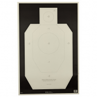 Action Target IDPA-P, Officially Licensed IDPA Practice Target, Black/White, 23"x35", 100 Per Box IDPA-P-100