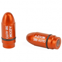 A-Zoom Strikercaps, Snap Caps, Orange, 380 ACP, 2/Pk 17101