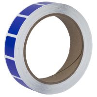 Action Target PAST/TXBL, Target Pasters, 7/8" Square Bullet Hole Repair Paster, Dark Blue, 1000 Per Roll PAST/TXBL